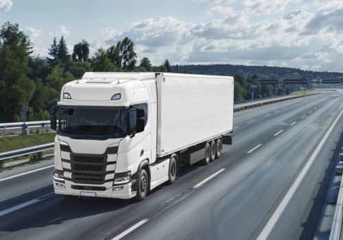 blank-cargo-truck-road